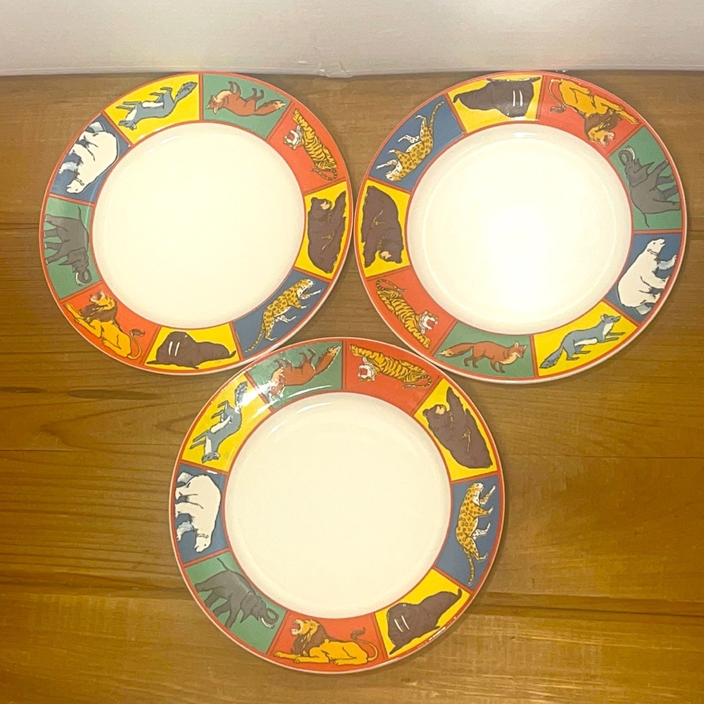 Rare Vintage - Nabisco Barnum's Animal Crackers Plates (Set of 3 )